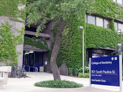 College of Dentistry building with tree