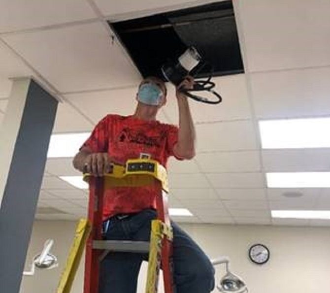 UIC College of Dentistry is installing high performance filtration and bipolar ionization systems to assure healthy air quality in the building