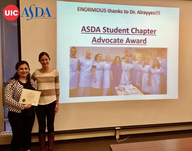 ASDA Honors Faculty for Community Outreach