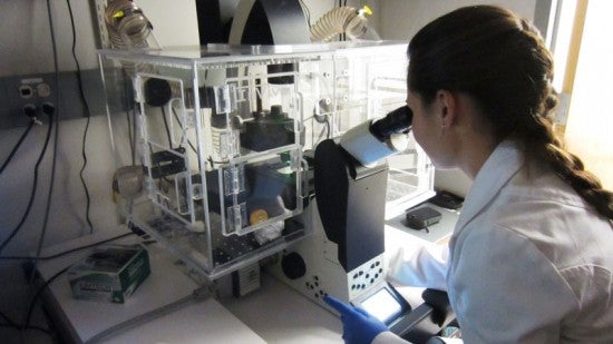 girl in the lab