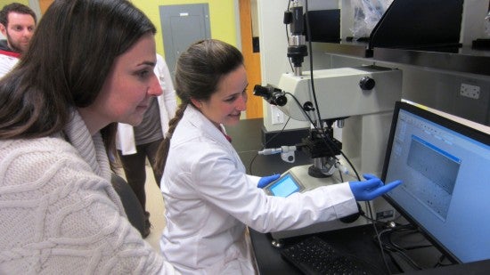 two dentist working in a lab