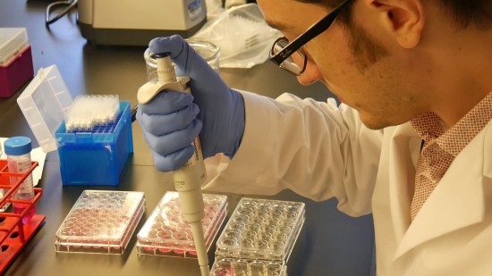 man working in a lab