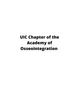 Photo of UIC Chapter of the Academy of Osseointegration, (UICAO)