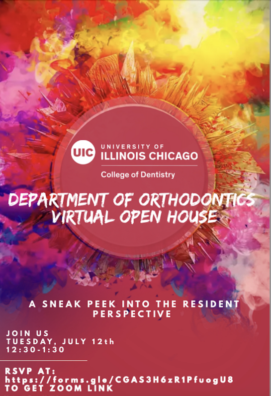 UIC Department of Orthodontics Virtual Open House for Residency 2022