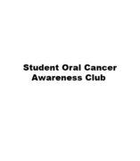Photo of Awareness Club, Student Oral Cancer