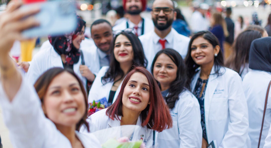 UIC Dentistry students at White Coat Ceremony