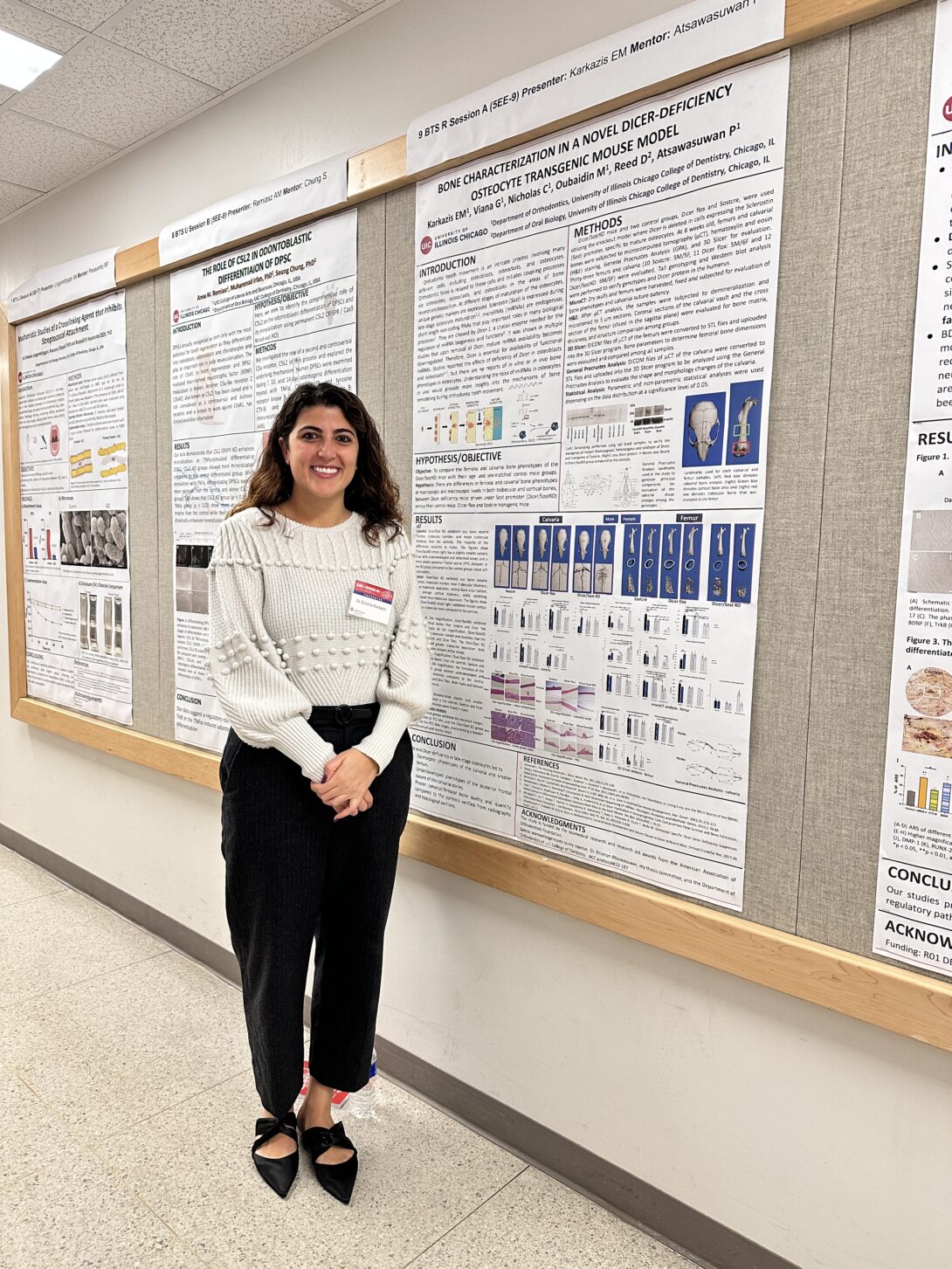 Dr. Emelia Karkazis won two exceptional awards during the UIC College of Dentistry 2024 Clinic and Research Day