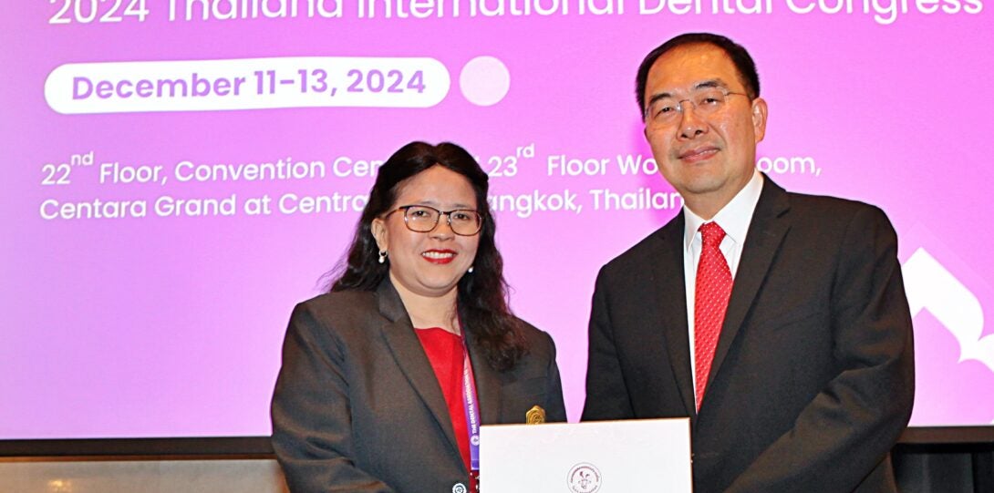 Dr. Phimon Atsawasuwan presented at the 2024 Thailand International Dental Congress as a keynote speaker